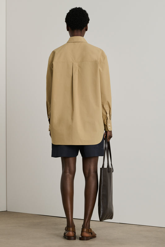 Camisa Carlotta - Beige Oscuro - Algodón - Mujer