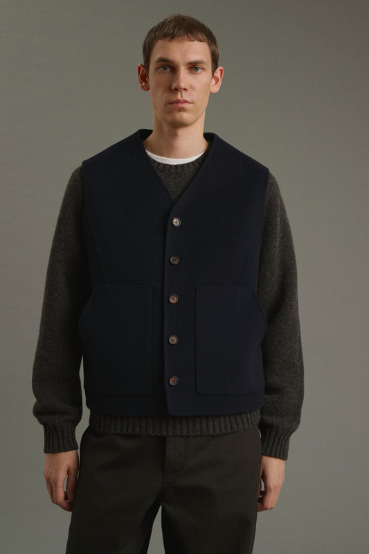 Chaqueta Romain - Azul marino intenso - Doble faz - Hombre