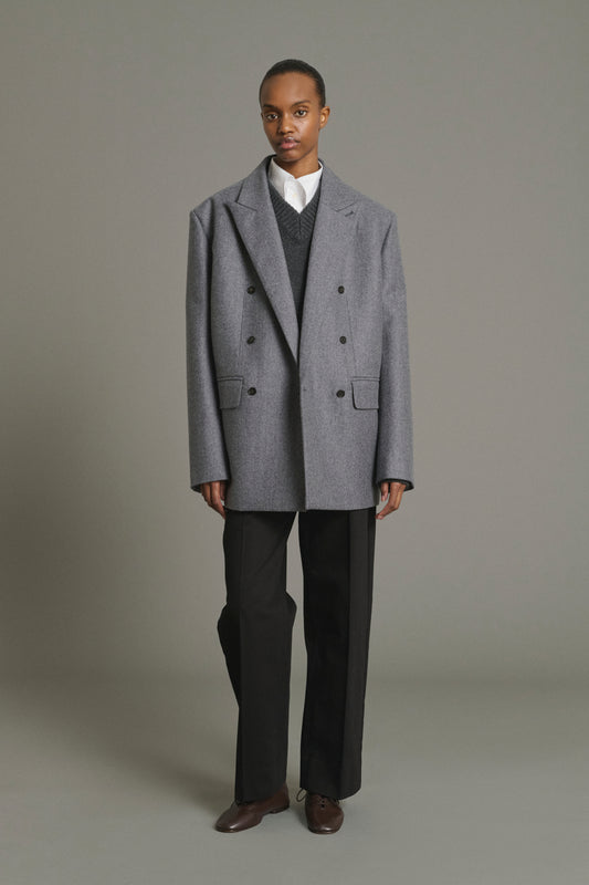 Chaqueta Helga - Gris Jaspeado - Lana - Mujer