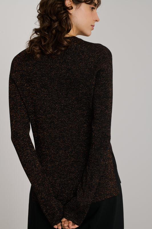 Jersey Verona - Negro/Caramelo - Mujer