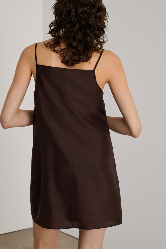 Vestido Gigi - Ciruela - Seda - Mujer