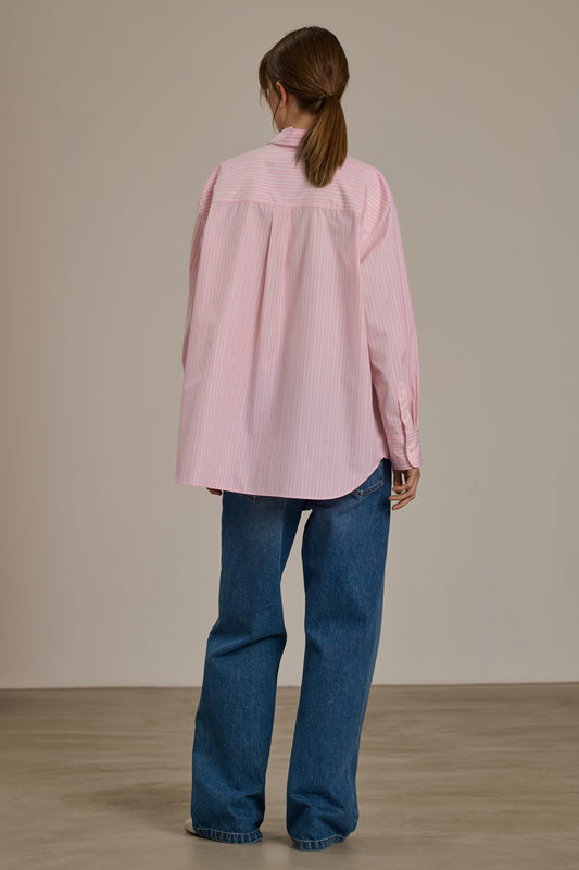 Camisa Carlotta - Rosa/Blanco Roto - Algodón - Mujer