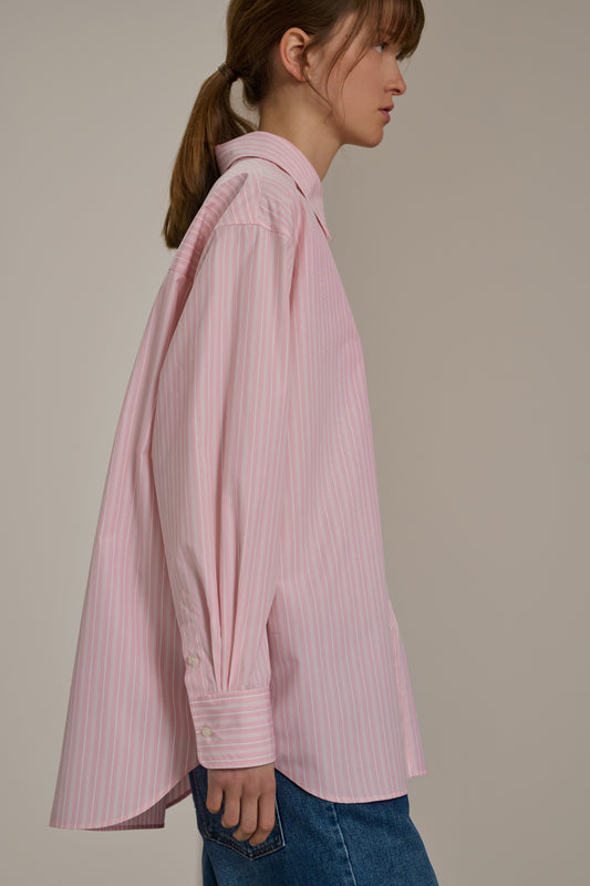Camisa Carlotta - Rosa/Blanco Roto - Algodón - Mujer