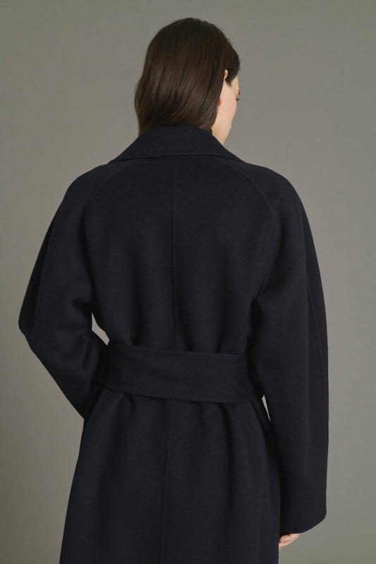 Abrigo Harvard - Deep Navy - Lana - Mujer