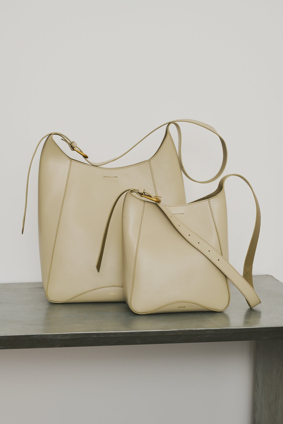 Bolso Uma - Gris piedra - Cuero - Mujer