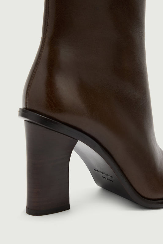 Botines Lollie - Marrón Oscuro - Cuero - Mujer