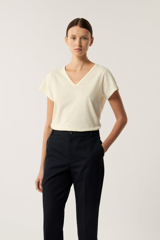 Camiseta Dominique - Crudo - Mujer
