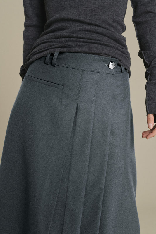 Falda Varna- Gris jaspeado - Mujer