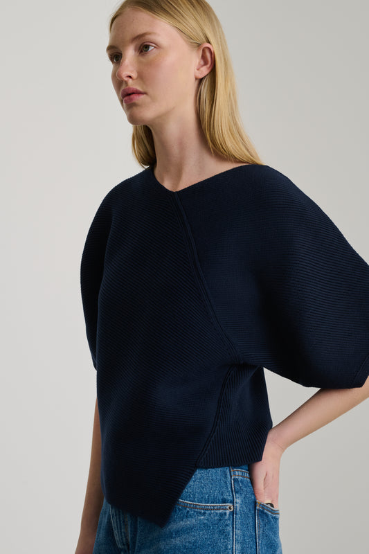 Jersey Essaouira - Azul marino oscuro - Algodón - Mujer