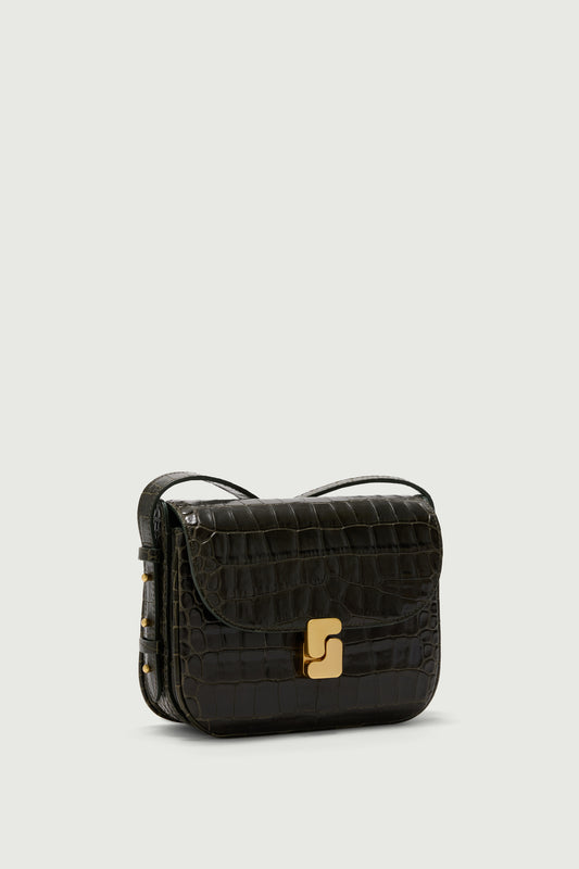 Bolso Bellissima Mini - Verde Oliva - Cuero - Mujer