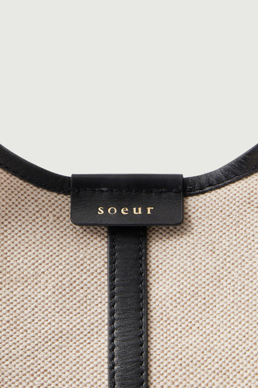 Cabas Douce - Crudo/Negro - Cuero - Mujer