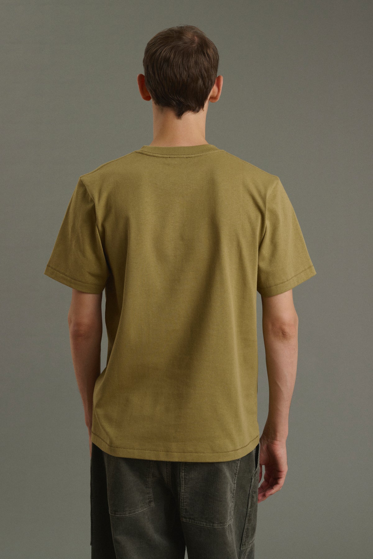 Camiseta Owen - Caqui claro - Algodón - Hombre
