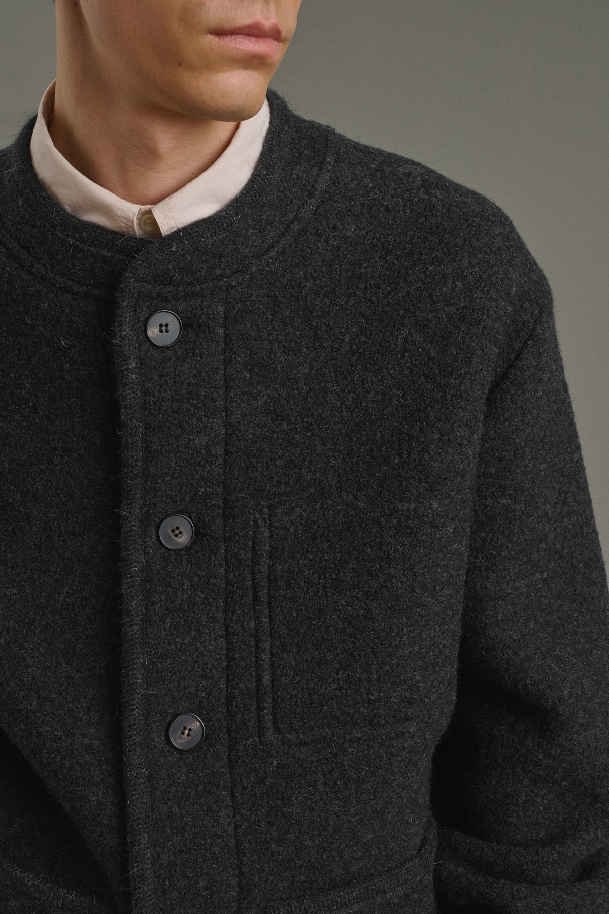 Chaqueta Aliocha - Gris antracita - Lana - Hombre