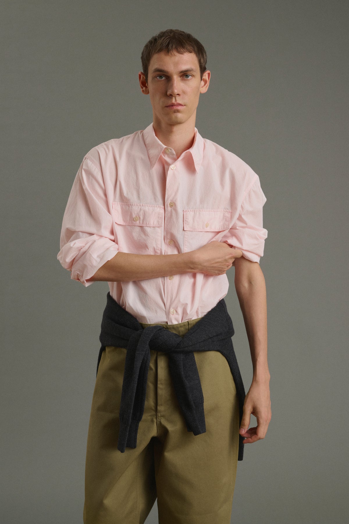 Camisa Isaac - Rosa pálido - Algodón - Hombre