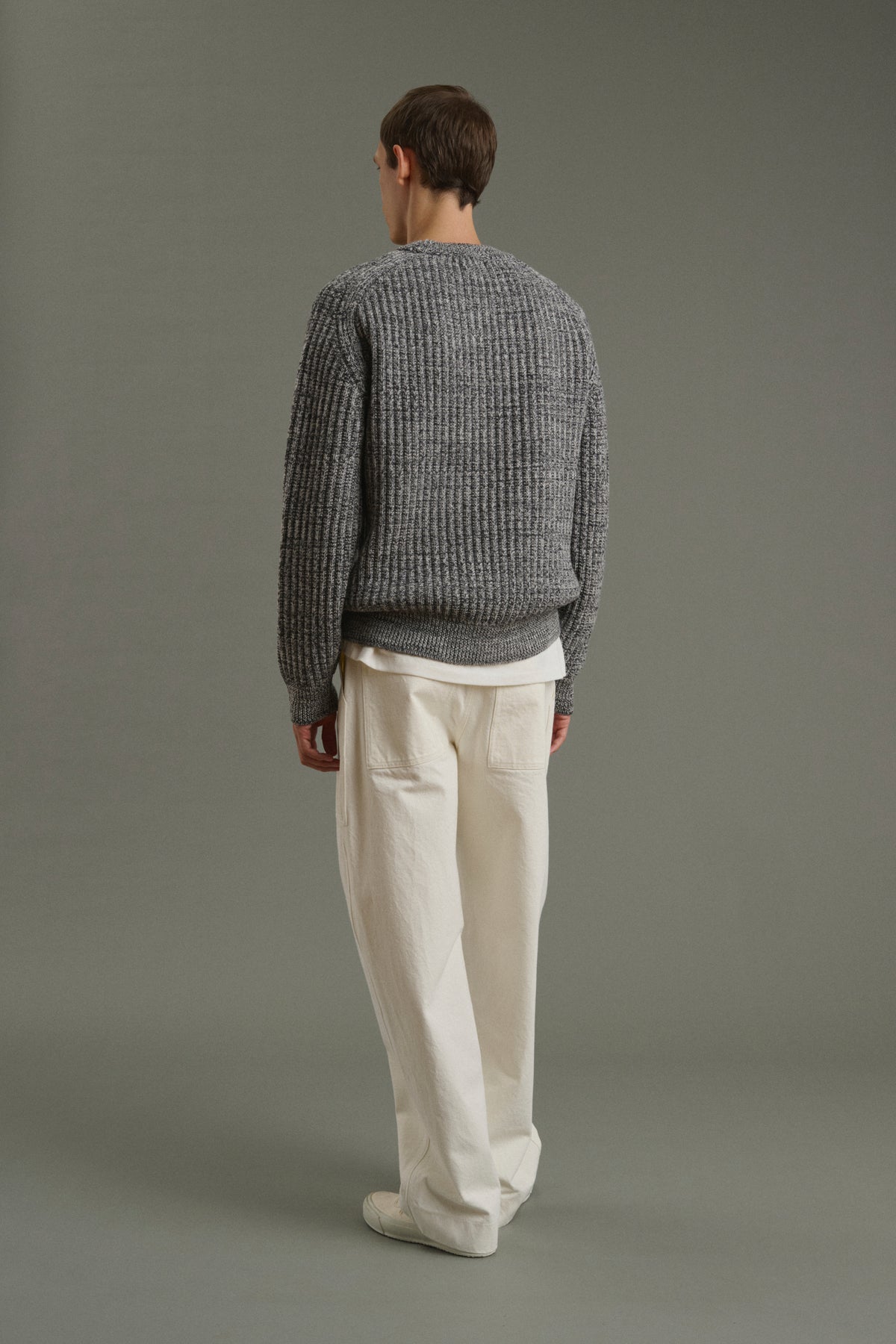 Jersey Osma - Crudo/Antracita - Lana - Hombre vue 4