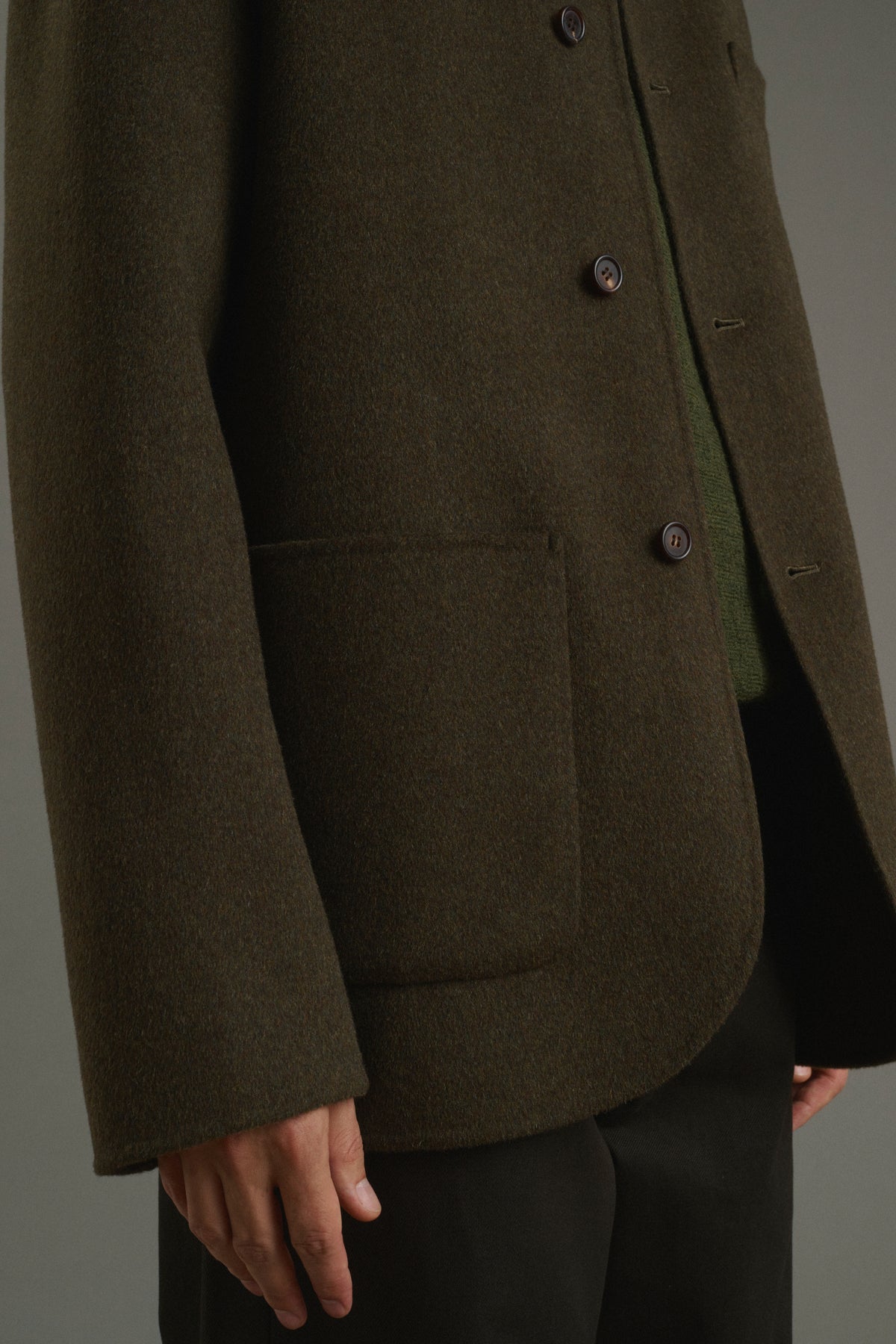Chaqueta Eole - Caqui jaspeado - Doble faz - Hombre