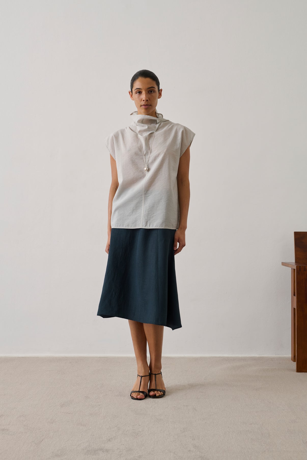 Blusa Izumi - Gris claro - Mujer vue 1