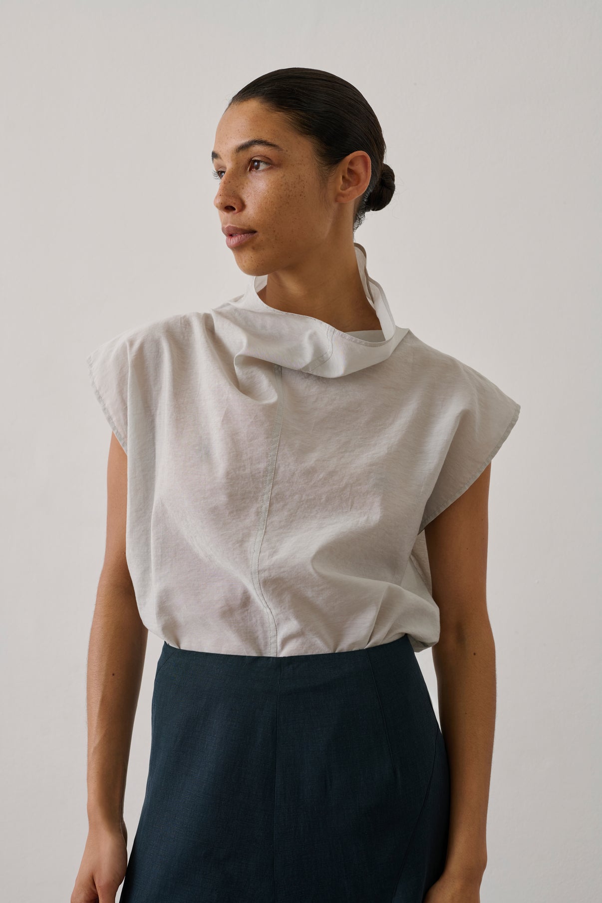 Blusa Izumi - Gris claro - Mujer vue 3