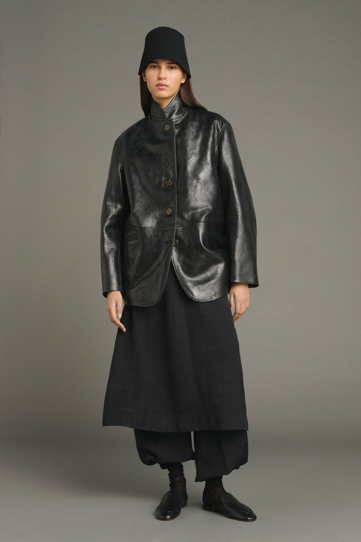 Chaqueta Luciano - Negro - Cuero - Mujer