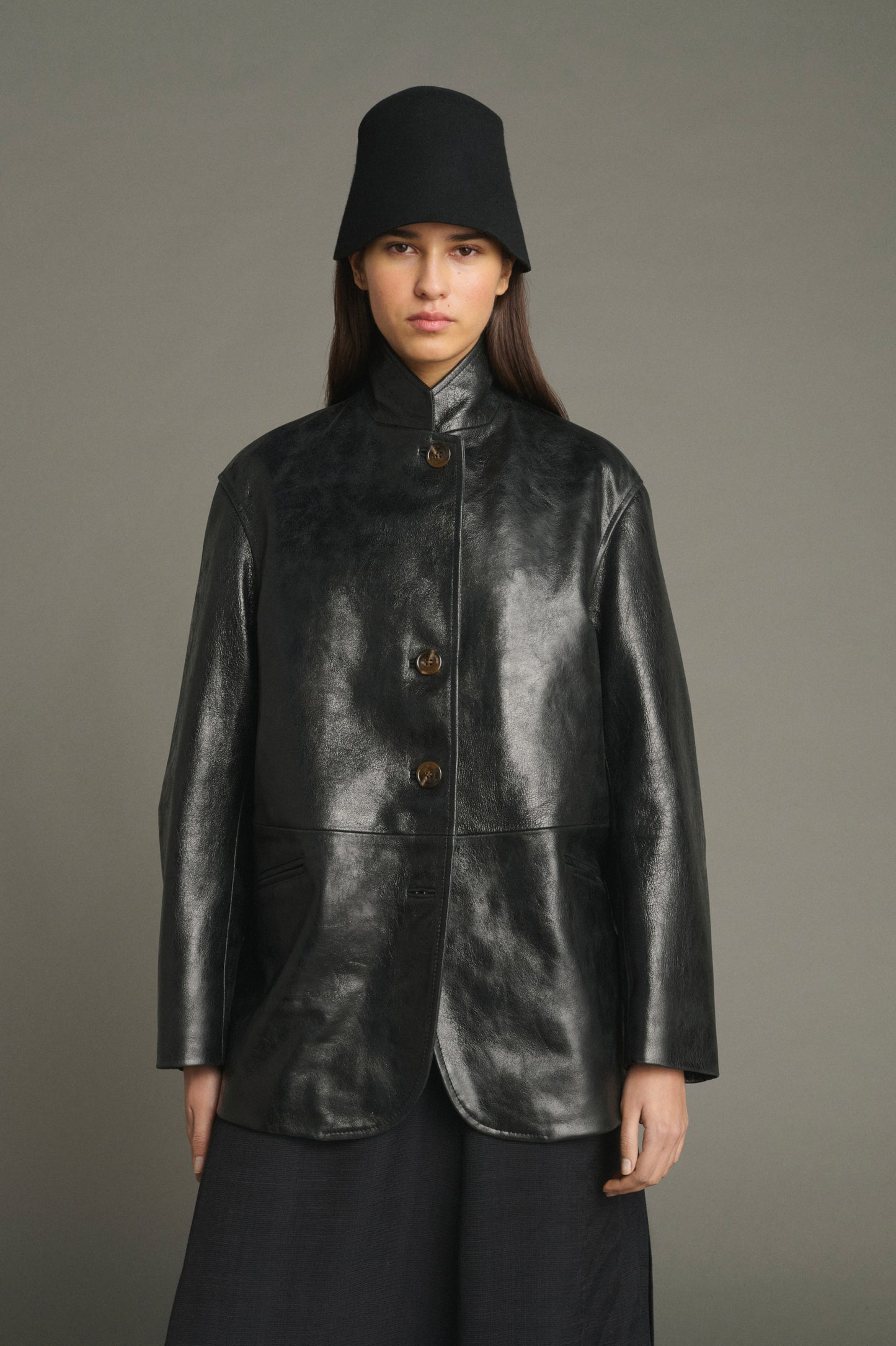 Chaqueta Luciano - Negro - Cuero - Mujer