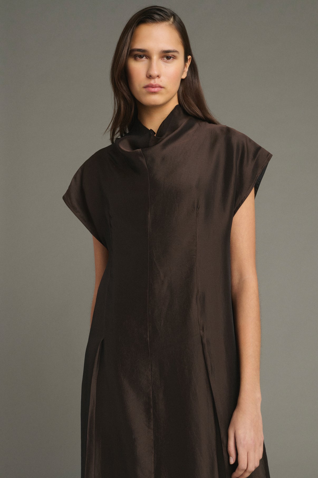 Vestido Lena - Marrón - Mujer vue 3