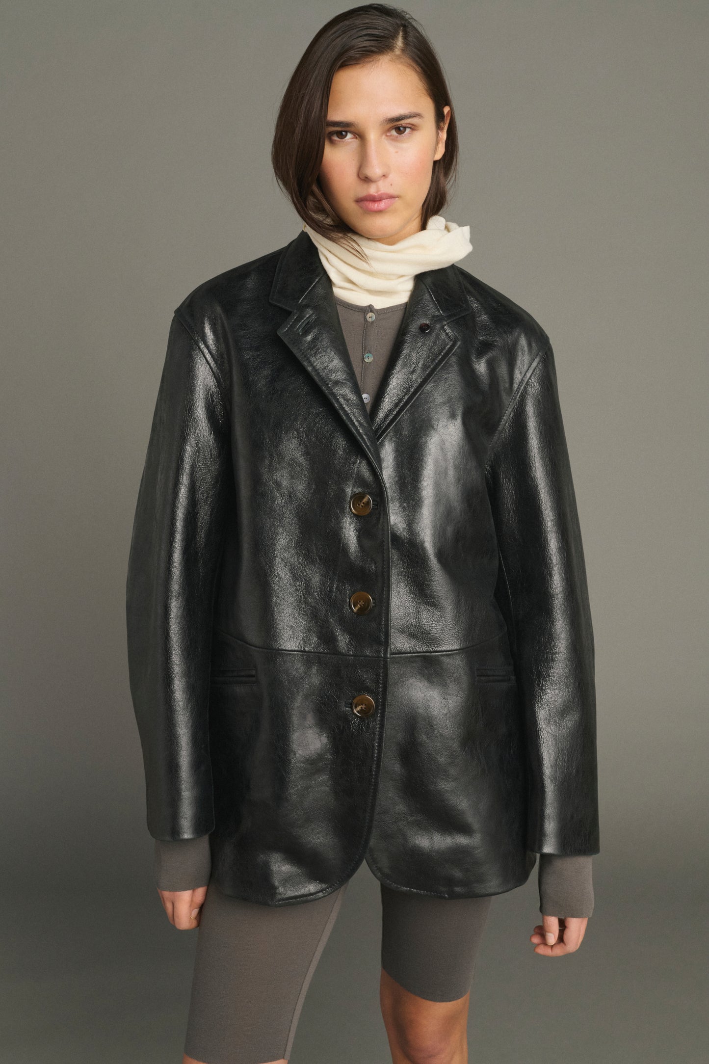 Chaqueta Luciano - Negro - Cuero - Mujer