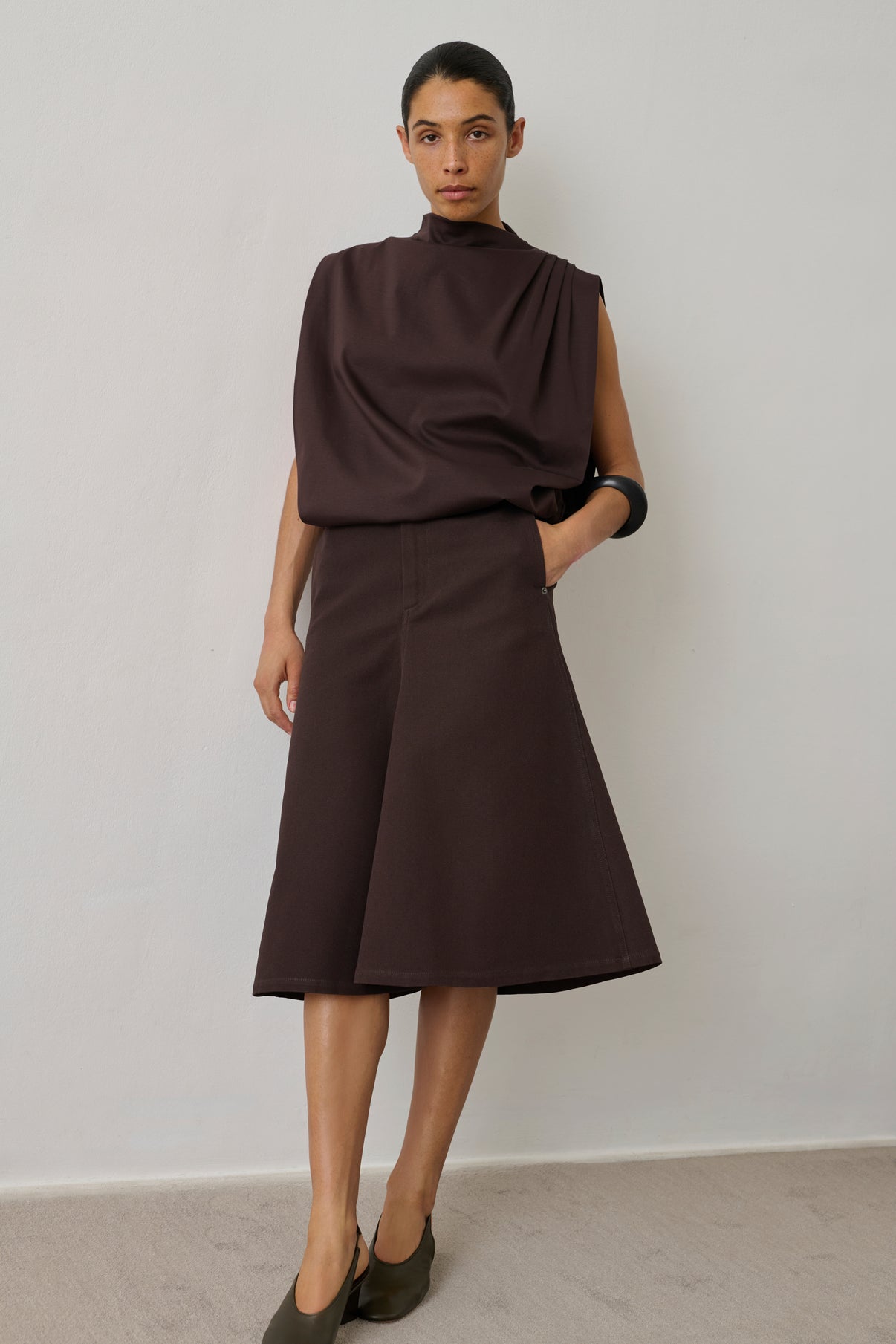 Jupe Hope - Marron Foncé - Coton - Femme vue 3