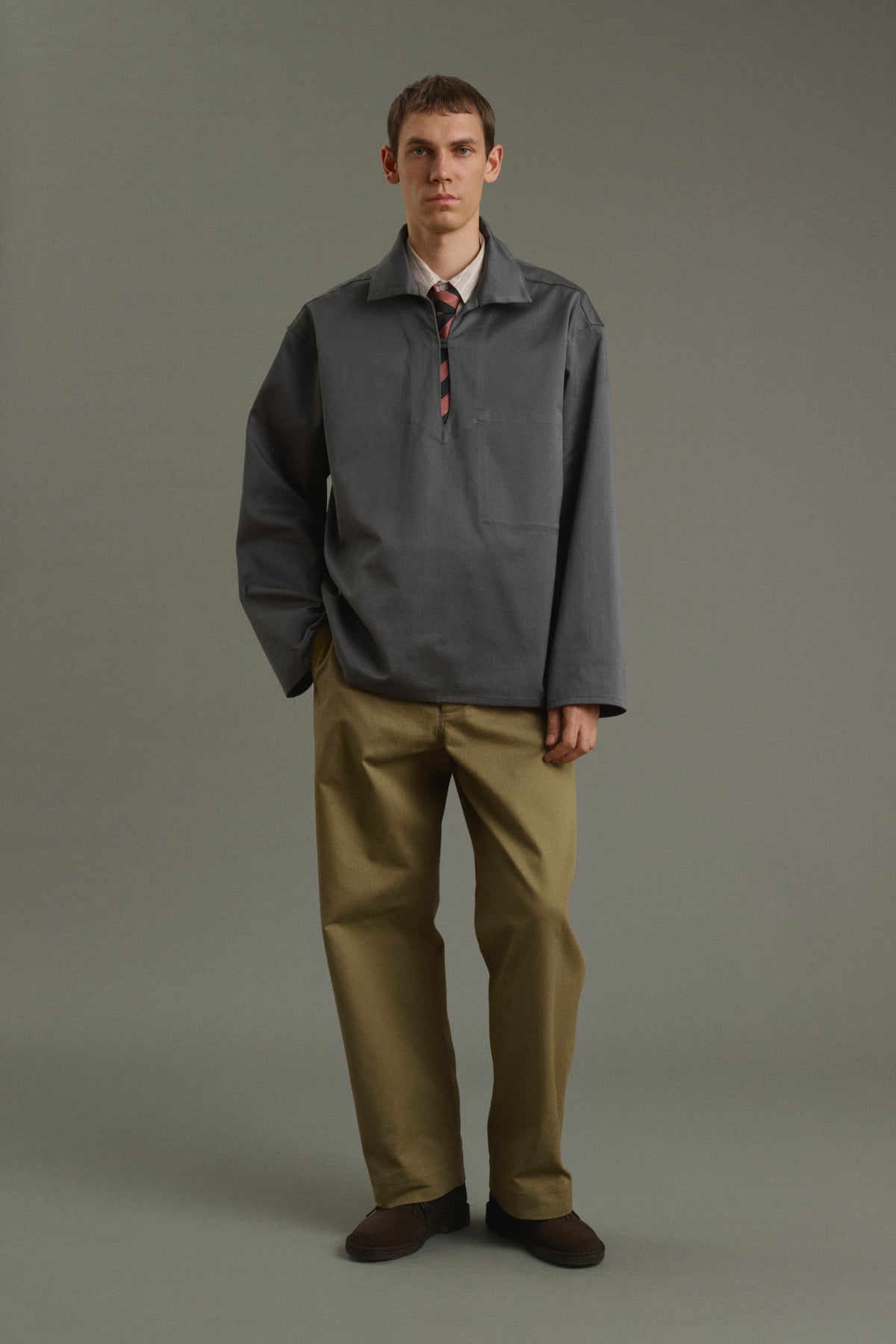 Chaqueta marinera Pierre - Gris oscuro - Algodón - Hombre