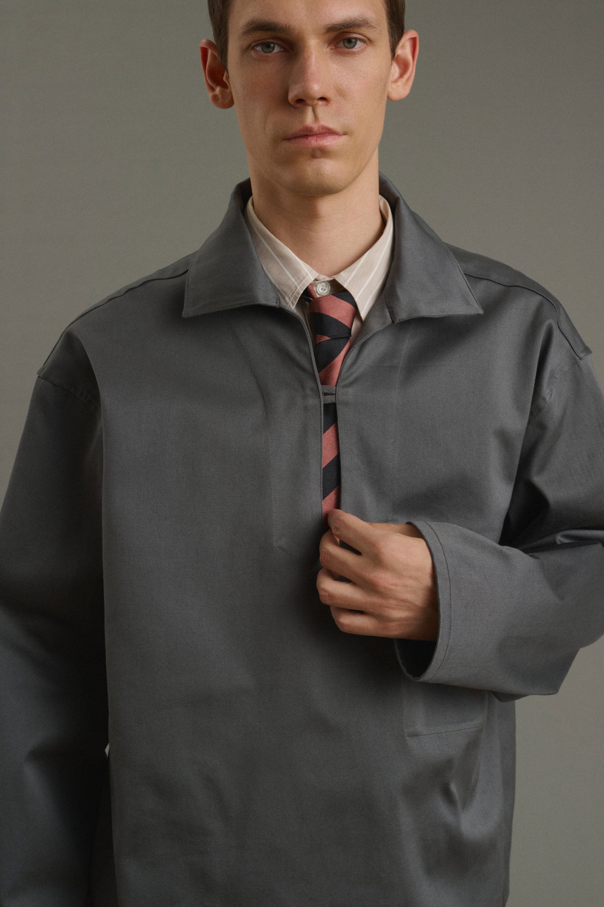 Chaqueta marinera Pierre - Gris oscuro - Algodón - Hombre vue 5