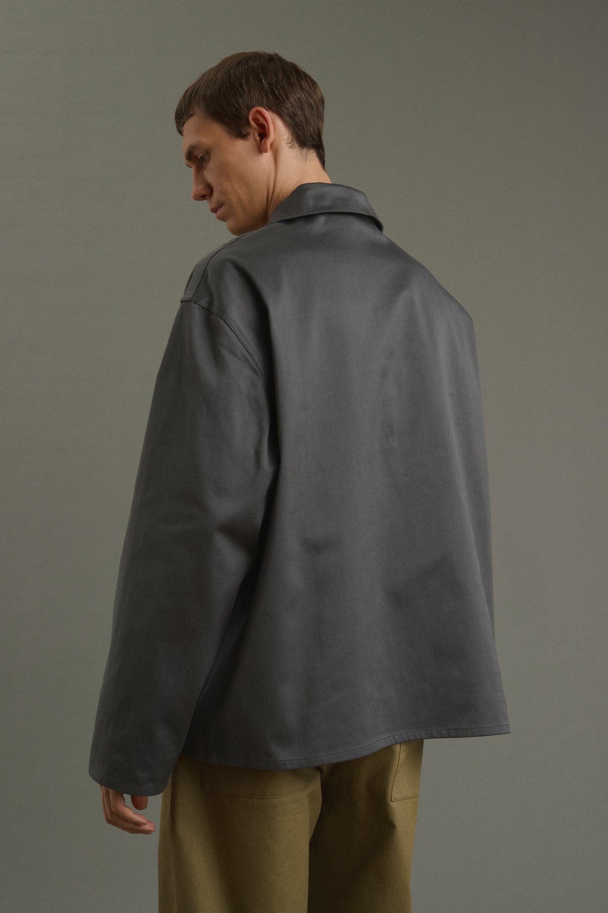 Chaqueta marinera Pierre - Gris oscuro - Algodón - Hombre vue 2