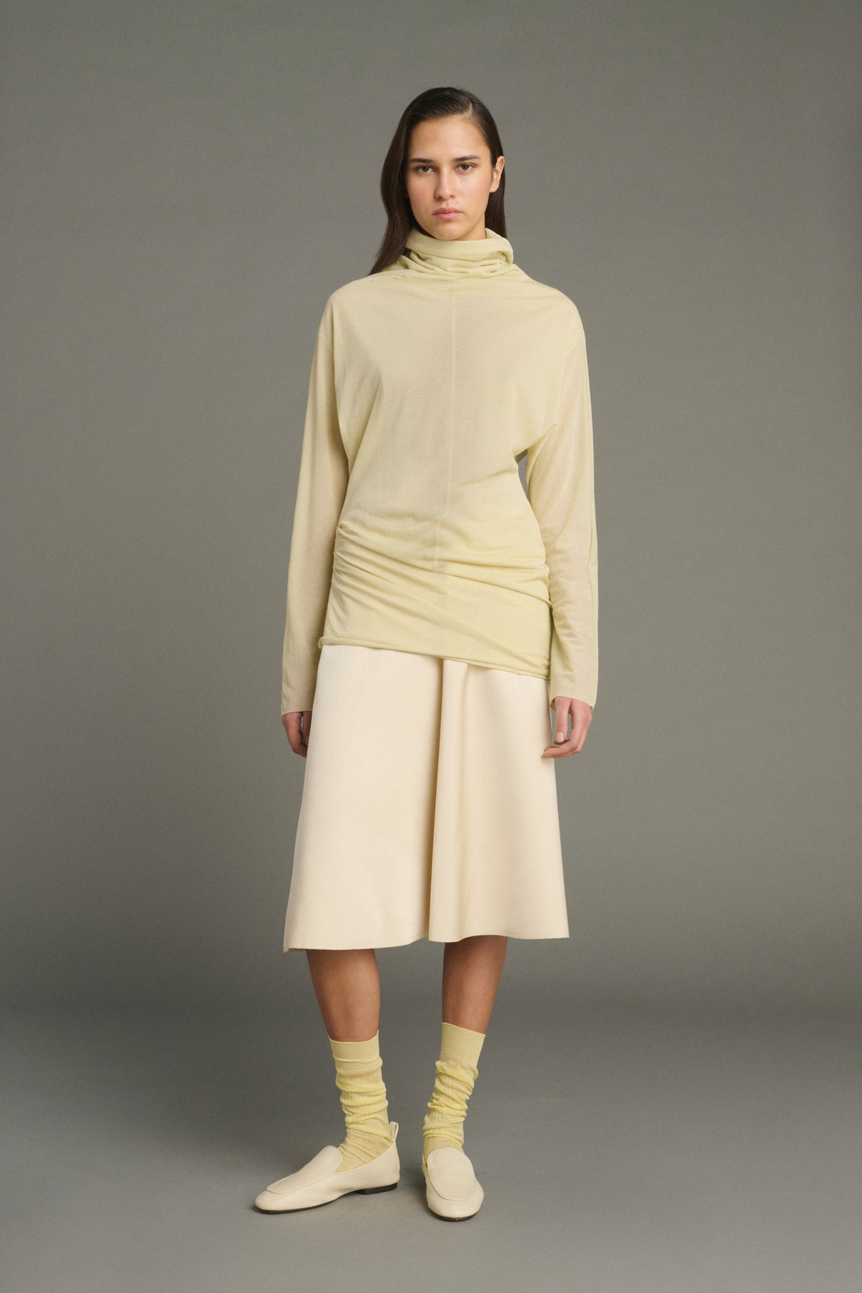 Mocasines Nine - Marfil - Cuero - Mujer vue 3