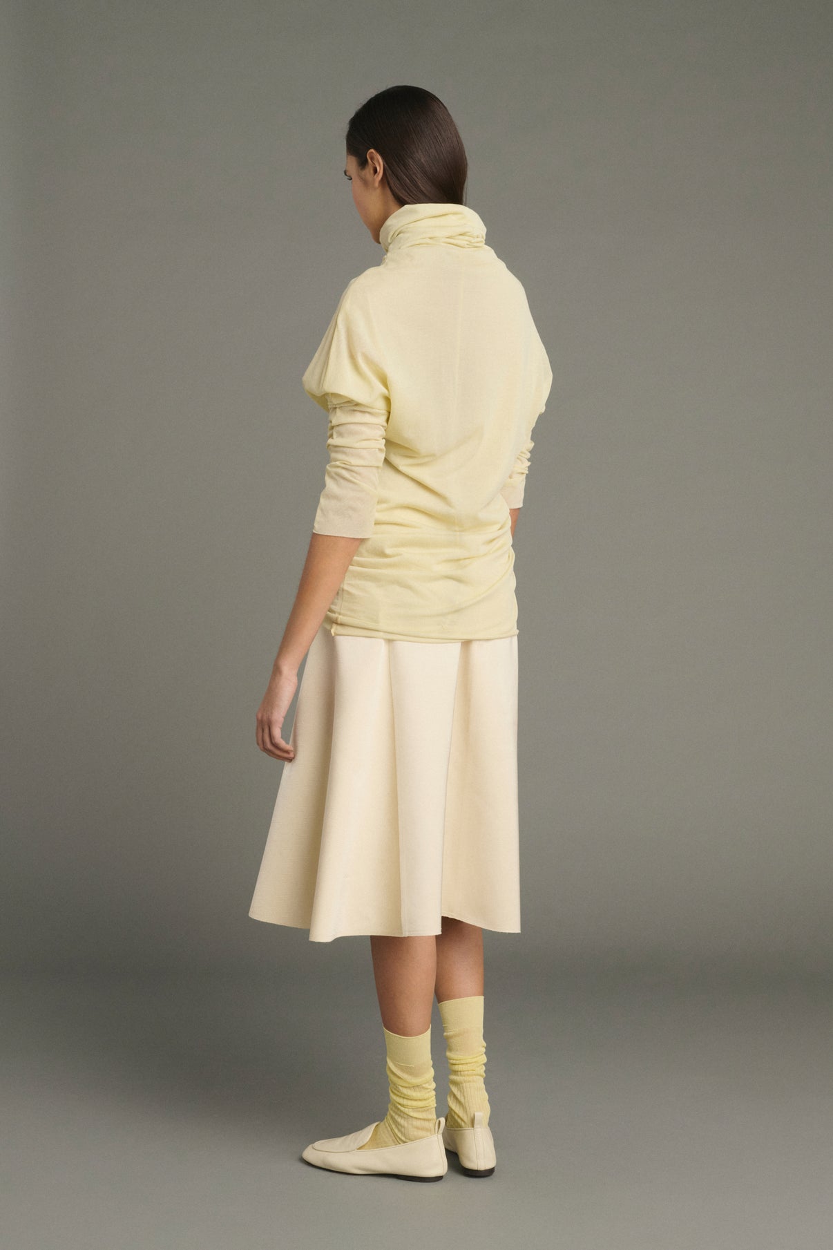 Camiseta Lisia - Amarillo Pálido - Algodón - Mujer vue 2