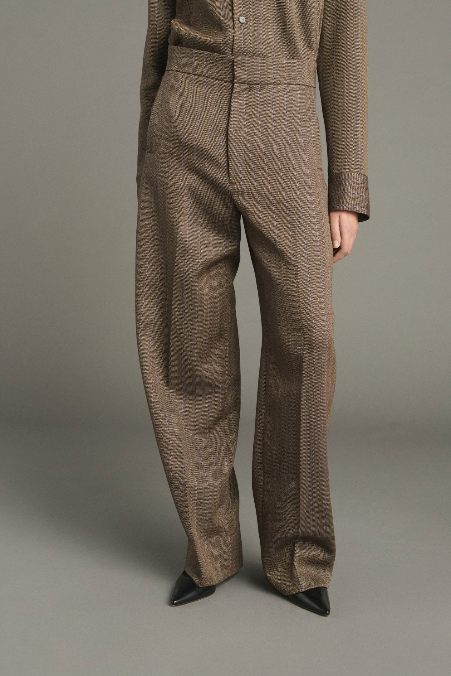 Pantalón Jocelyn - Marrón/Malva - Lana - Mujer