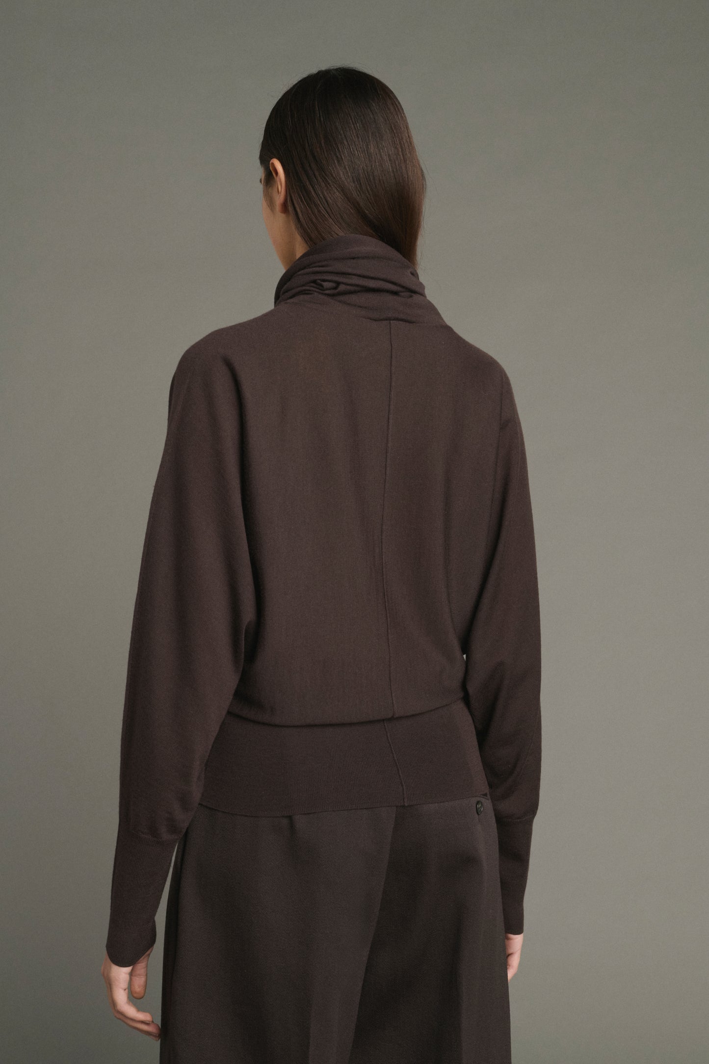 Jersey Lindsay - Chocolate - Lana Merino - Mujer