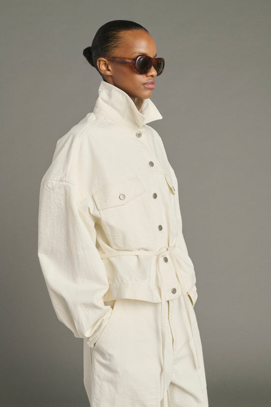 Chaqueta Lys - Crudo - Algodón - Mujer