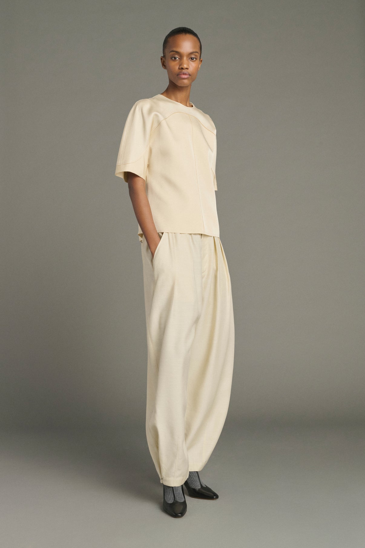 Pantalón Vernon - Écru - Mujer vue 1