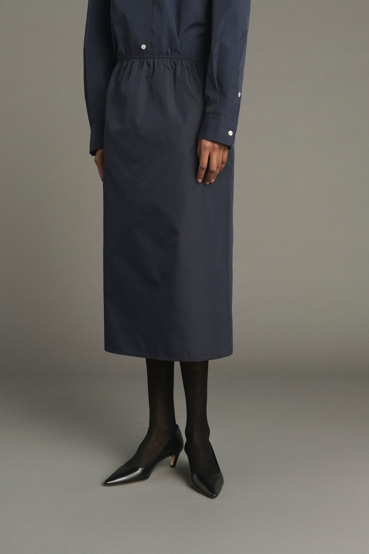Falda Lili - Azul marino - Mujer vue 2