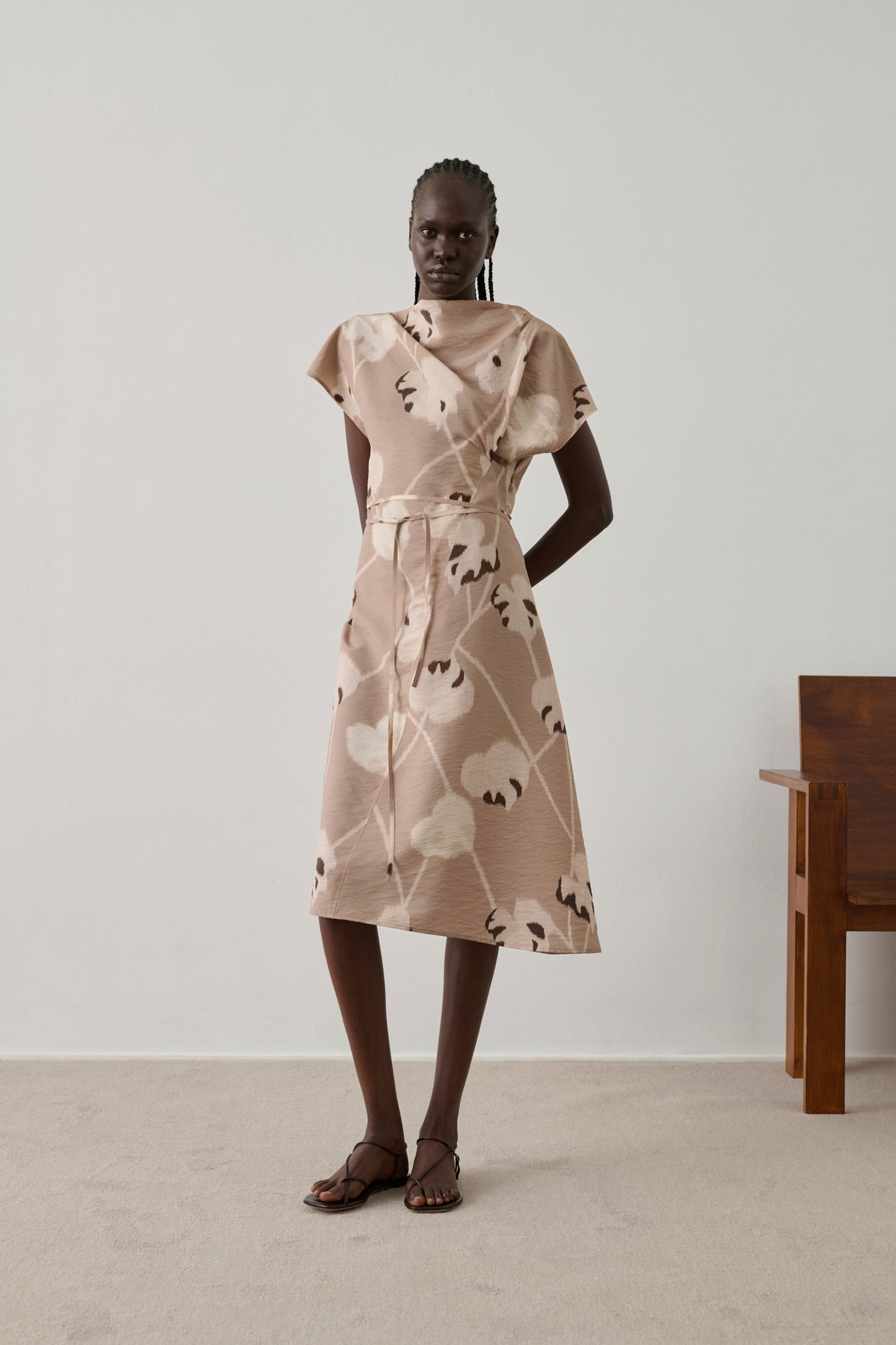 Vestido Felicie - Beige - Seda - Mujer