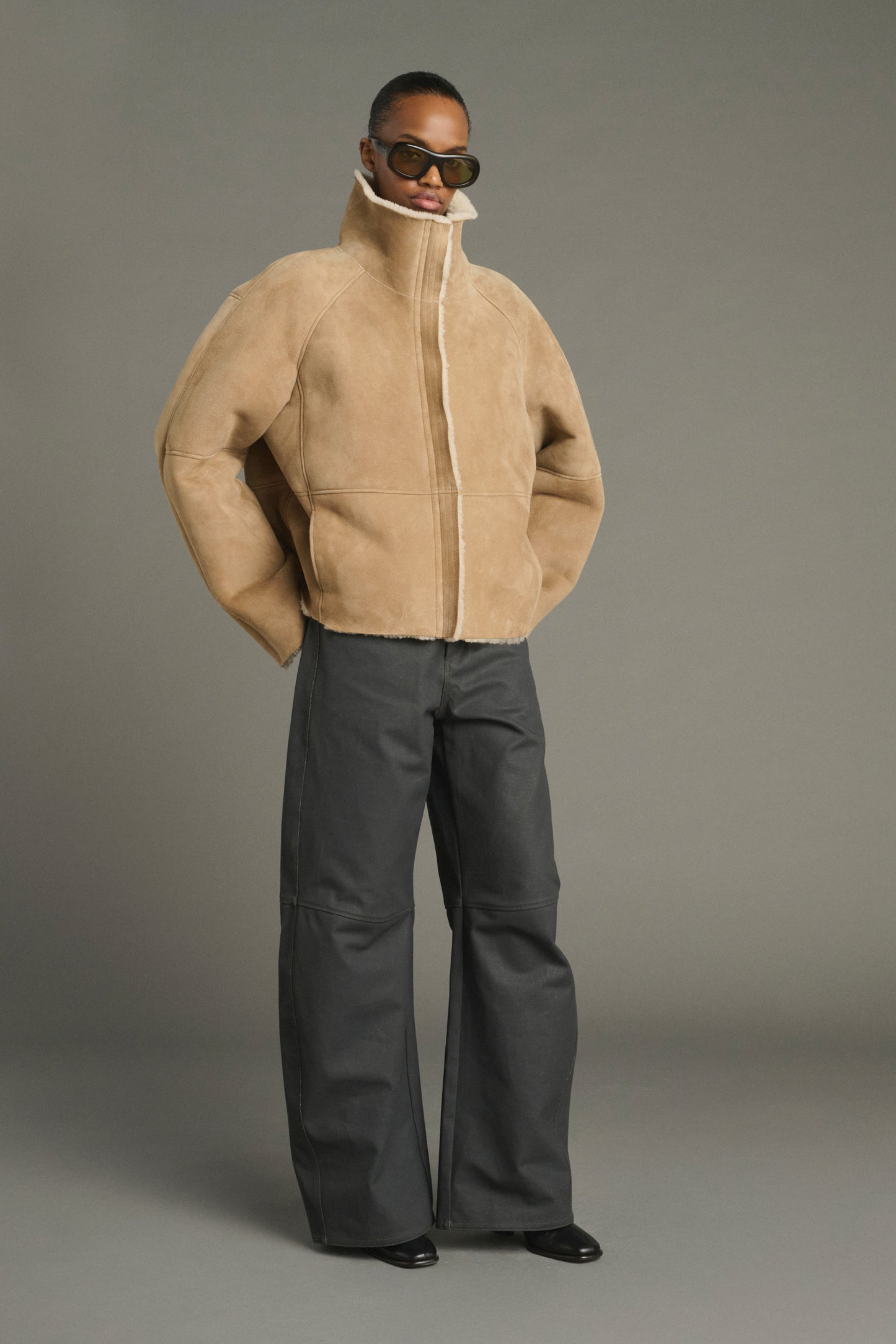 Abrigo Kleber - Beige - Cuero - Mujer