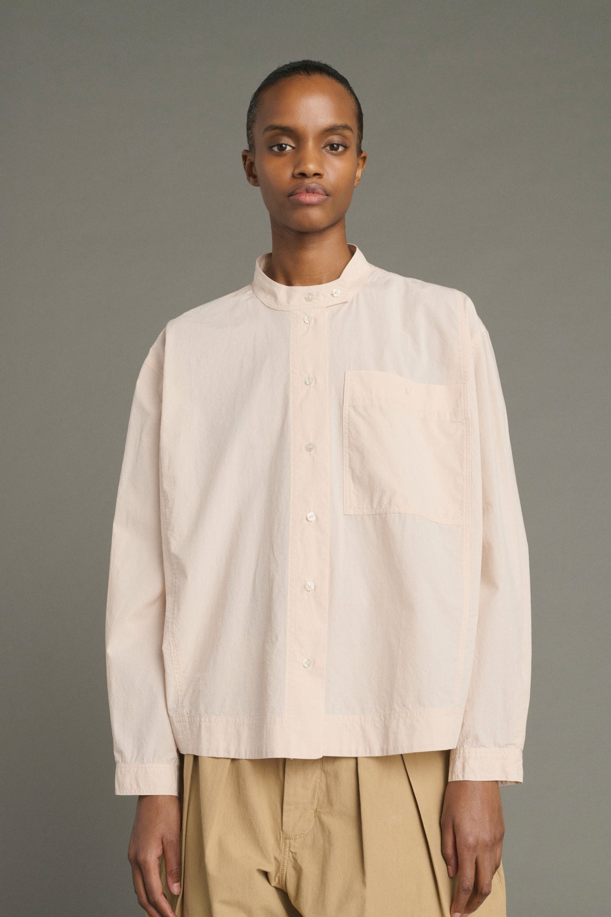 Camisa Chypre - Beige empolvado - Algodón - Mujer vue 1
