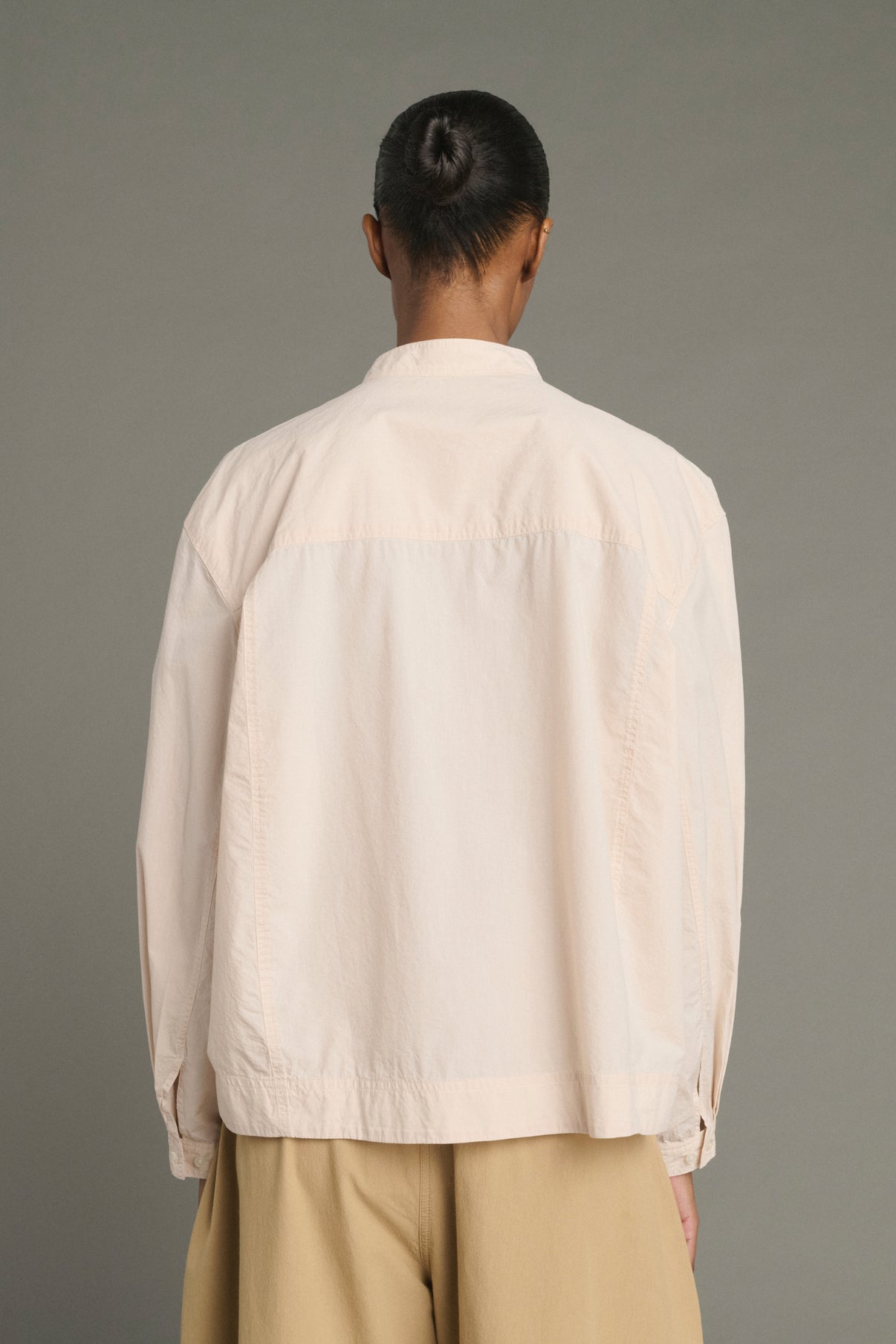 Camisa Chypre - Beige empolvado - Algodón - Mujer vue 3