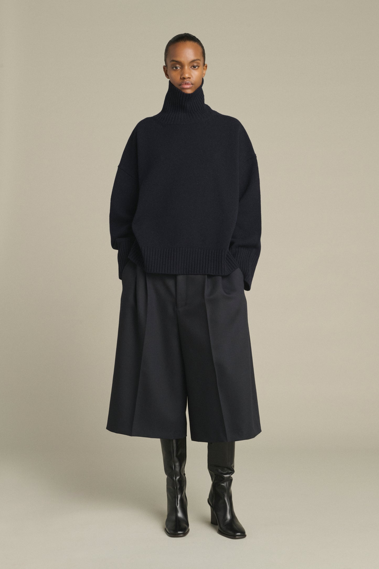 Jersey William - Navy - Lana Merino - Mujer