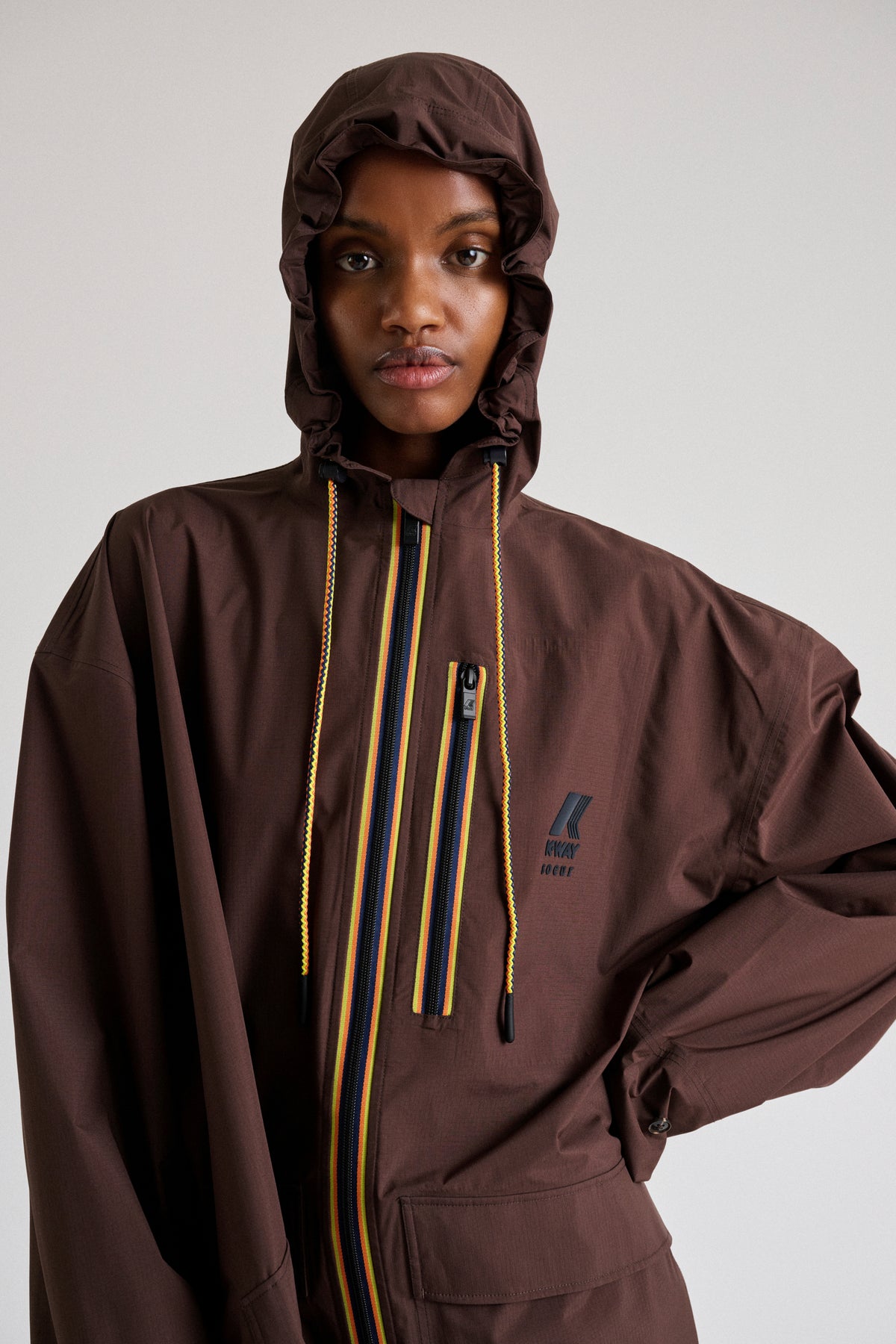 Trench Pradel - Chocolate oversize para mujer - Soeur vue 5
