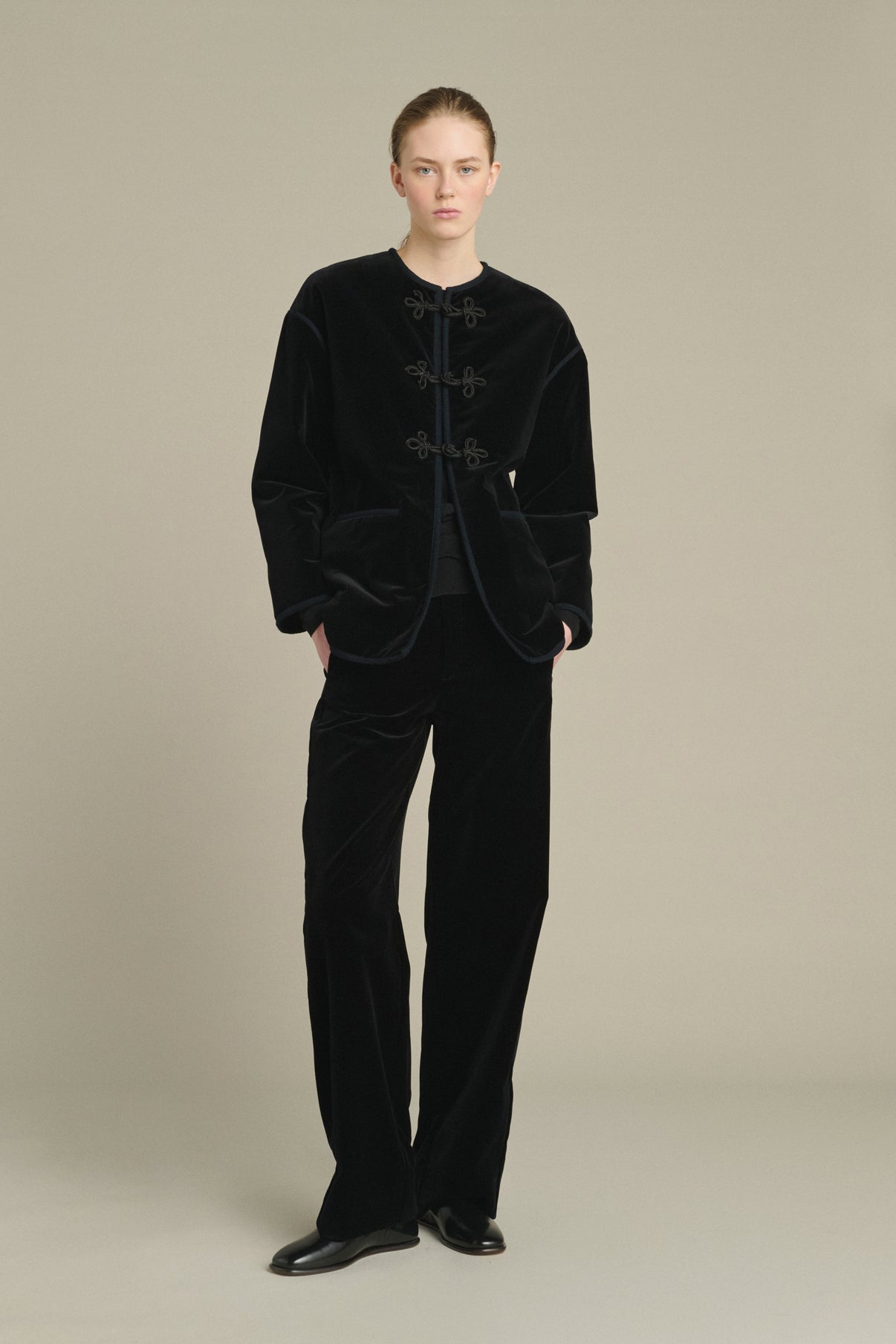 Chaqueta Lutetia - Negro - Algodón - Mujer vue 1