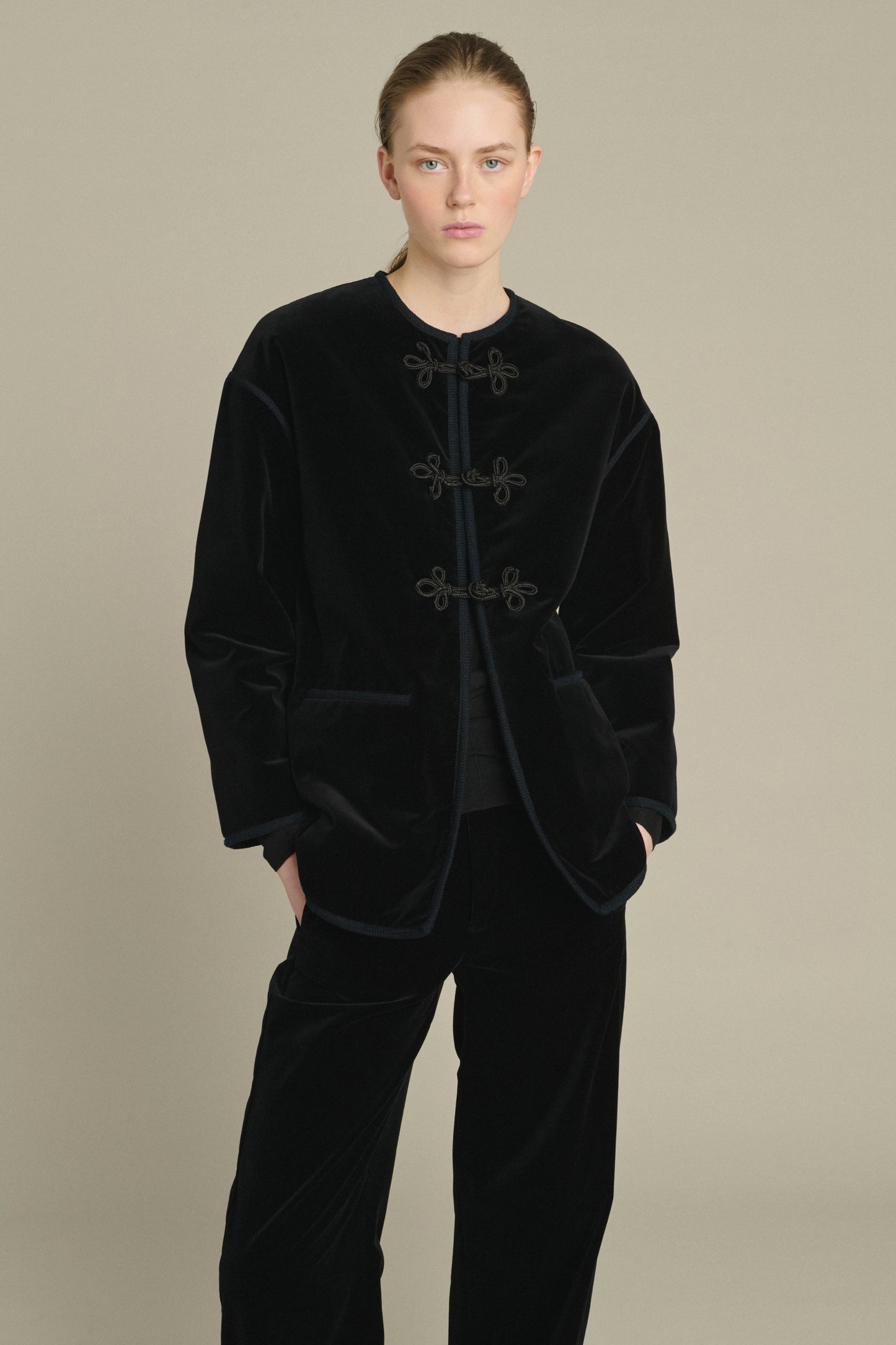 Chaqueta Lutetia - Negro - Algodón - Mujer