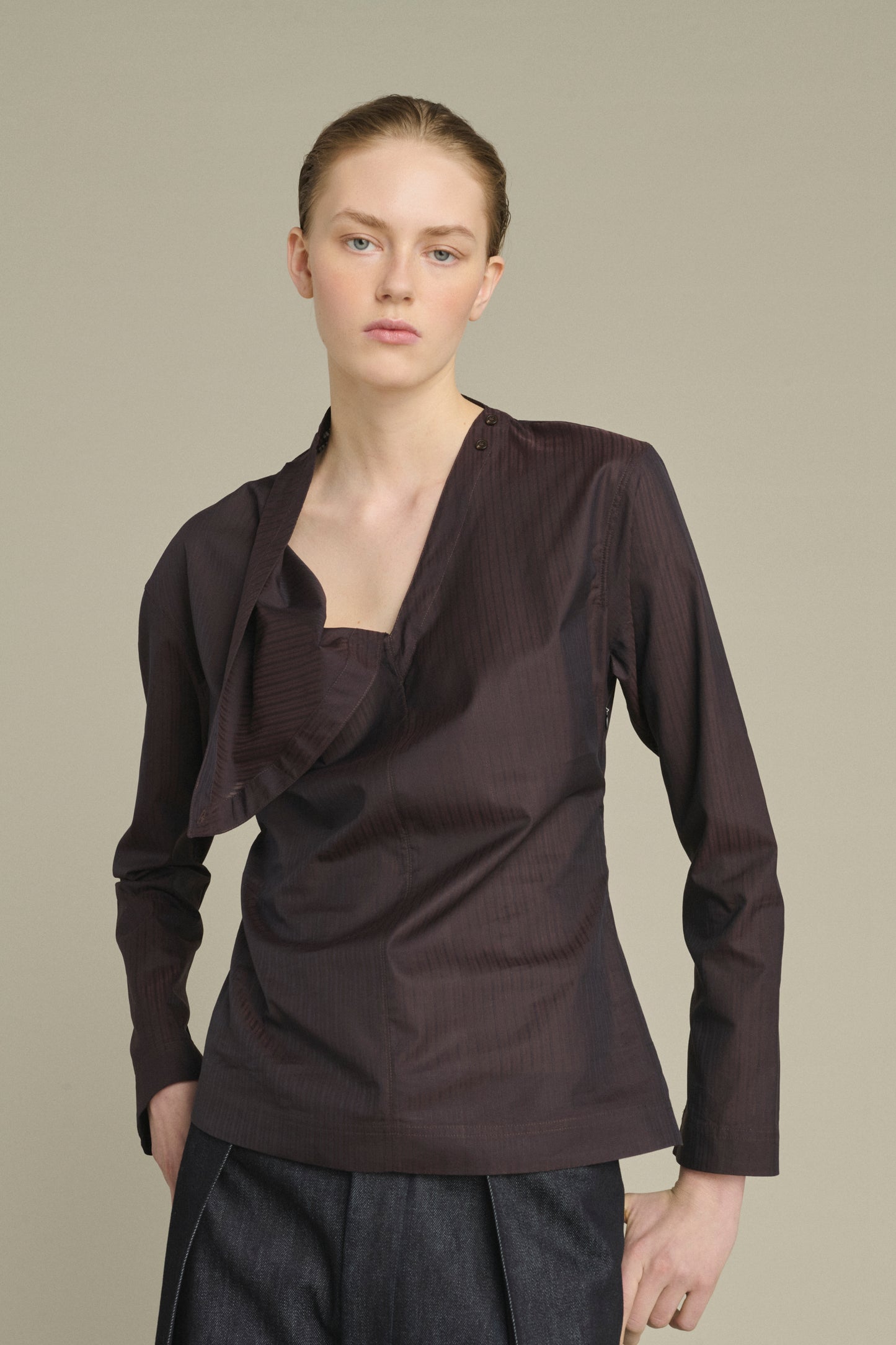 Blusa Lana - Higo/Marrón - Algodón - Mujer