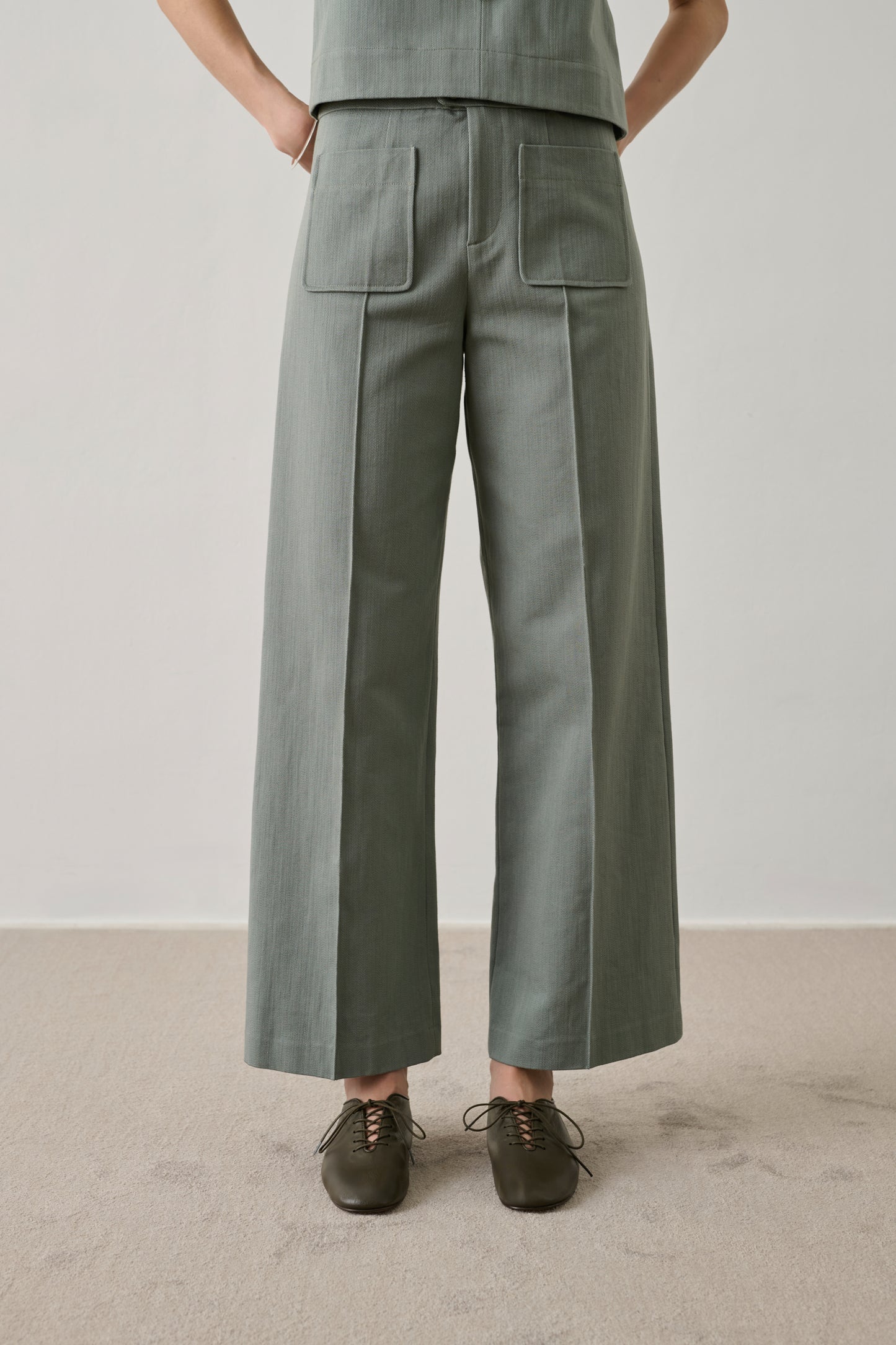 Pantalón Harry - Verde Agua - Algodón - Mujer