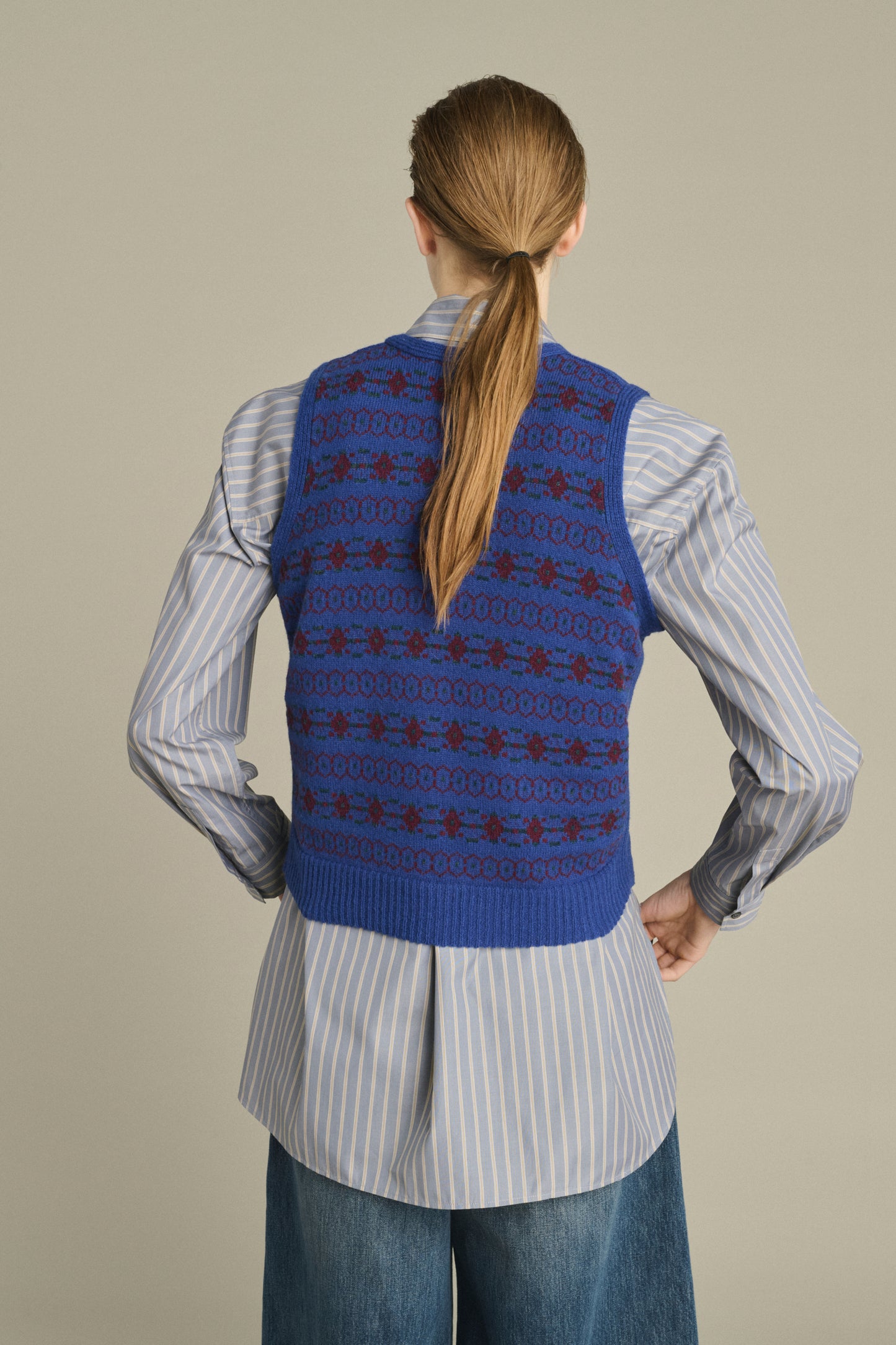 Jersey Ileana - Multicolor Violeta - Lana Merino - Mujer