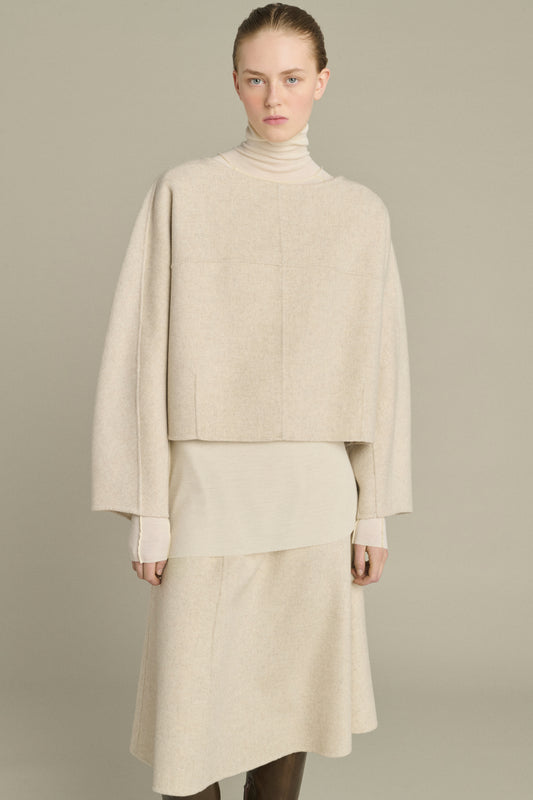 Jersey Hora - Crudo/Gris - Lana - Mujer