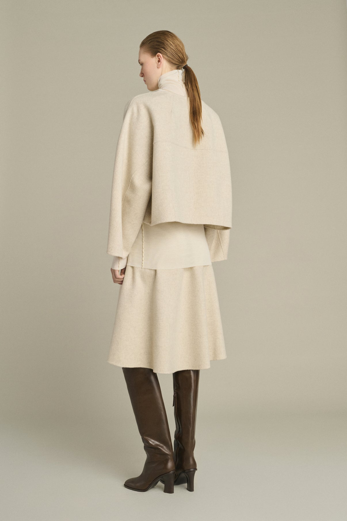 Jersey Hora - Crudo/Gris - Lana - Mujer vue 4